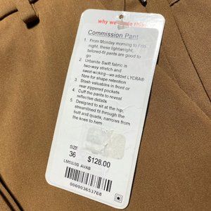 Lululemon Commission Pants Size 36 Khaki / Brown